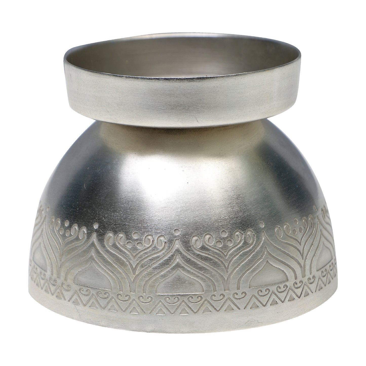 Utsav Gift hamper with Silver Plated Candle stand & Pillar Candle
