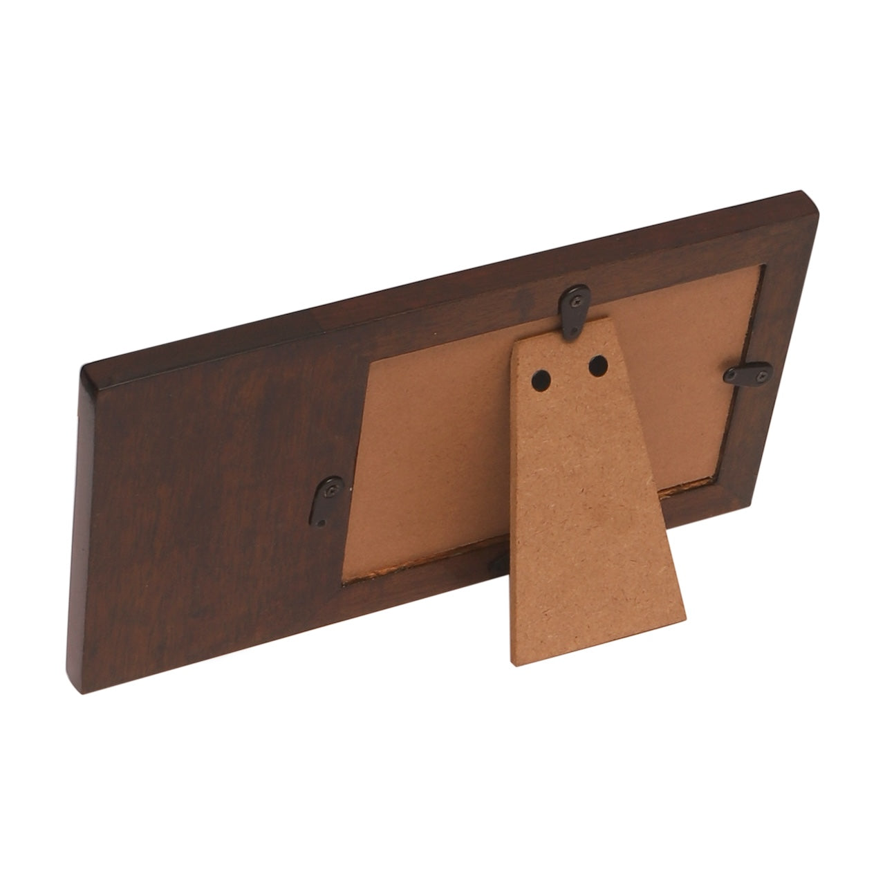 Amogh Brown and off white Hand Carved Wooden Photo frame