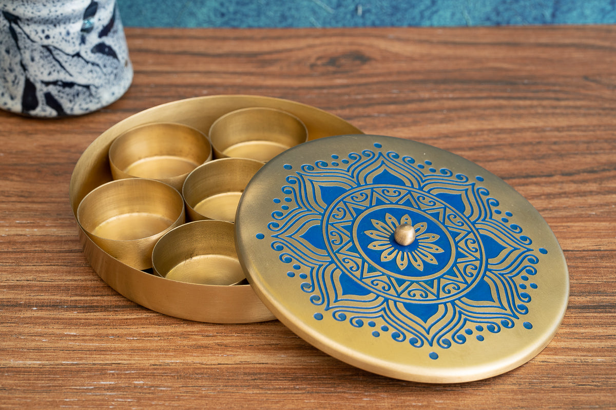 Utsav Brass Masaladan (Blue)