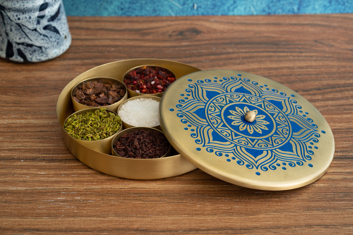 Utsav Brass Masaladan (Blue)