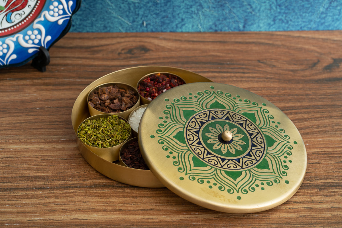 Utsav Brass Masaladan (Green)