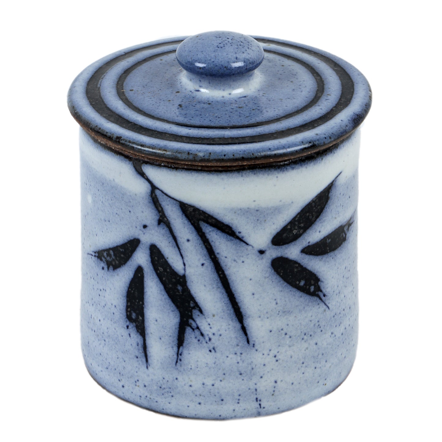 Studio Pottery Light Blue Jars - Set of 2