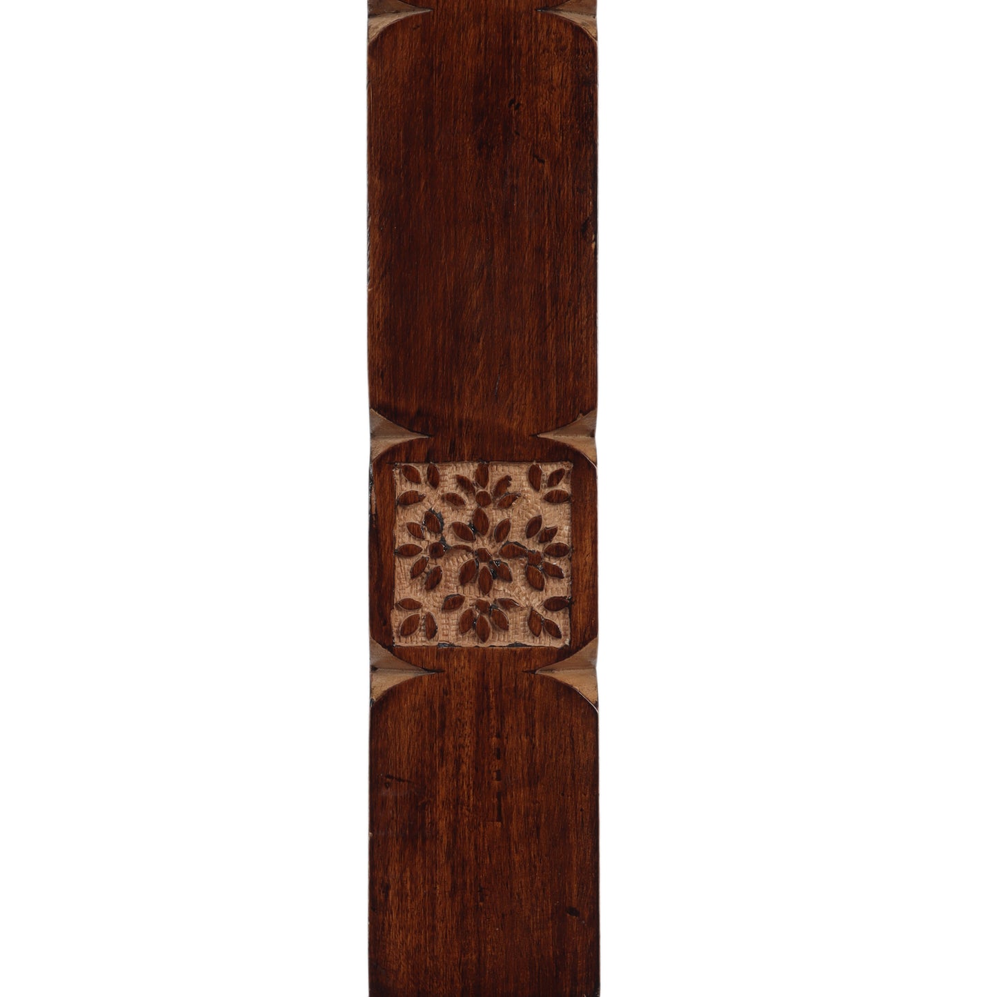 Amogh Brown and off white Floor Lamp with Ivory white Shade