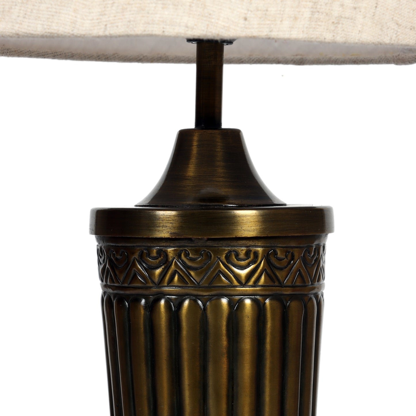 Vaishnavi Table Lamp with Ivory pleated shade