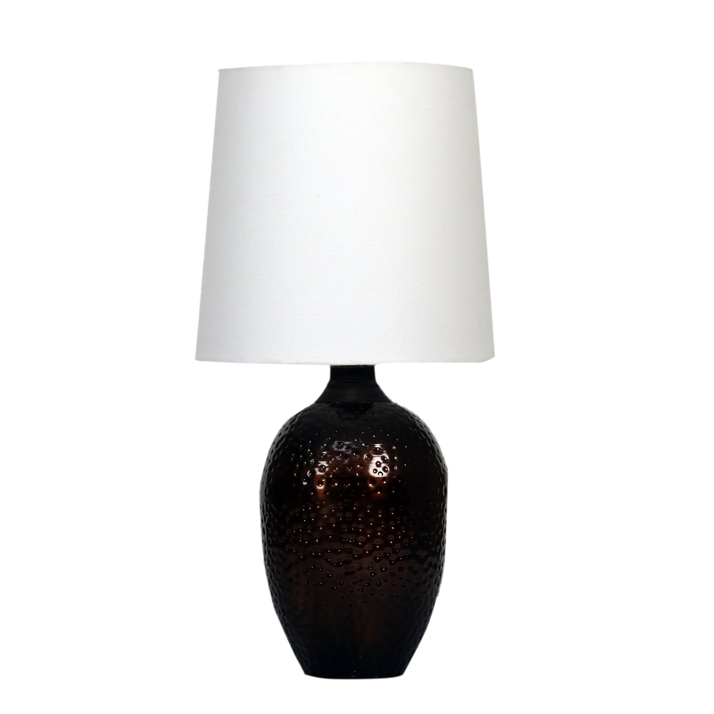 Nalanda Table Lamp with Ivory White Shade