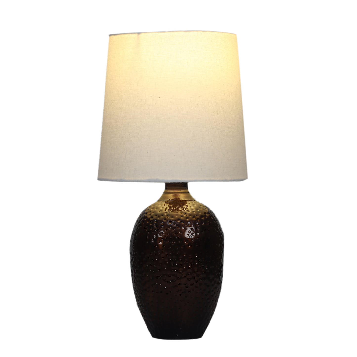 Nalanda Table Lamp with Ivory White Shade