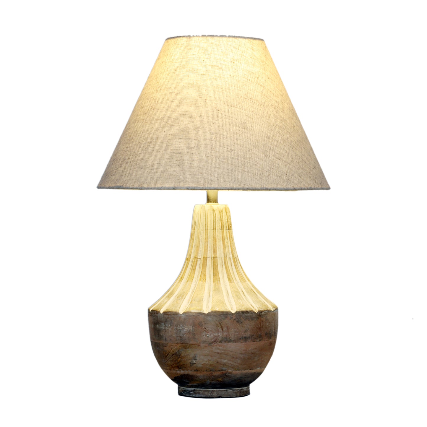 Ektara Table Lamp with Beige Shade