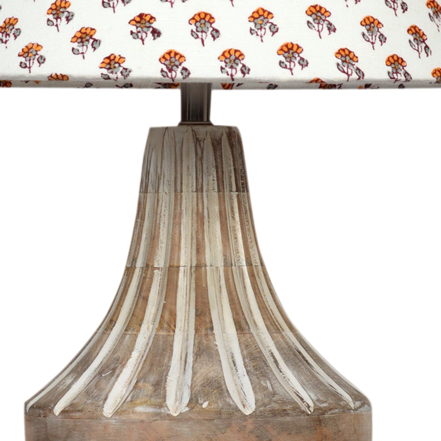 Ektara Table Lamp with Yellow Printed Shade
