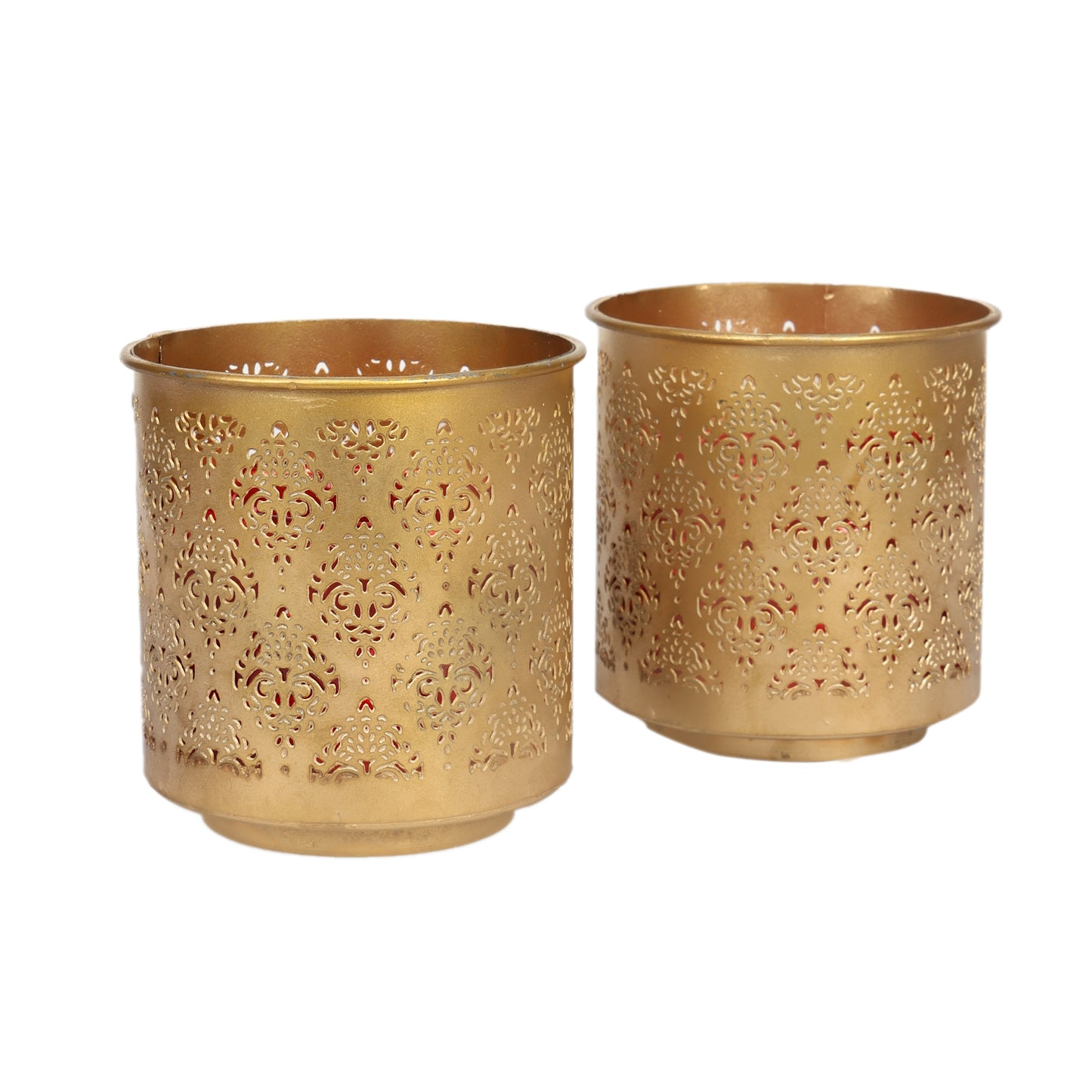Gandhara Votive with Pink Tea Light holder - Set of 2