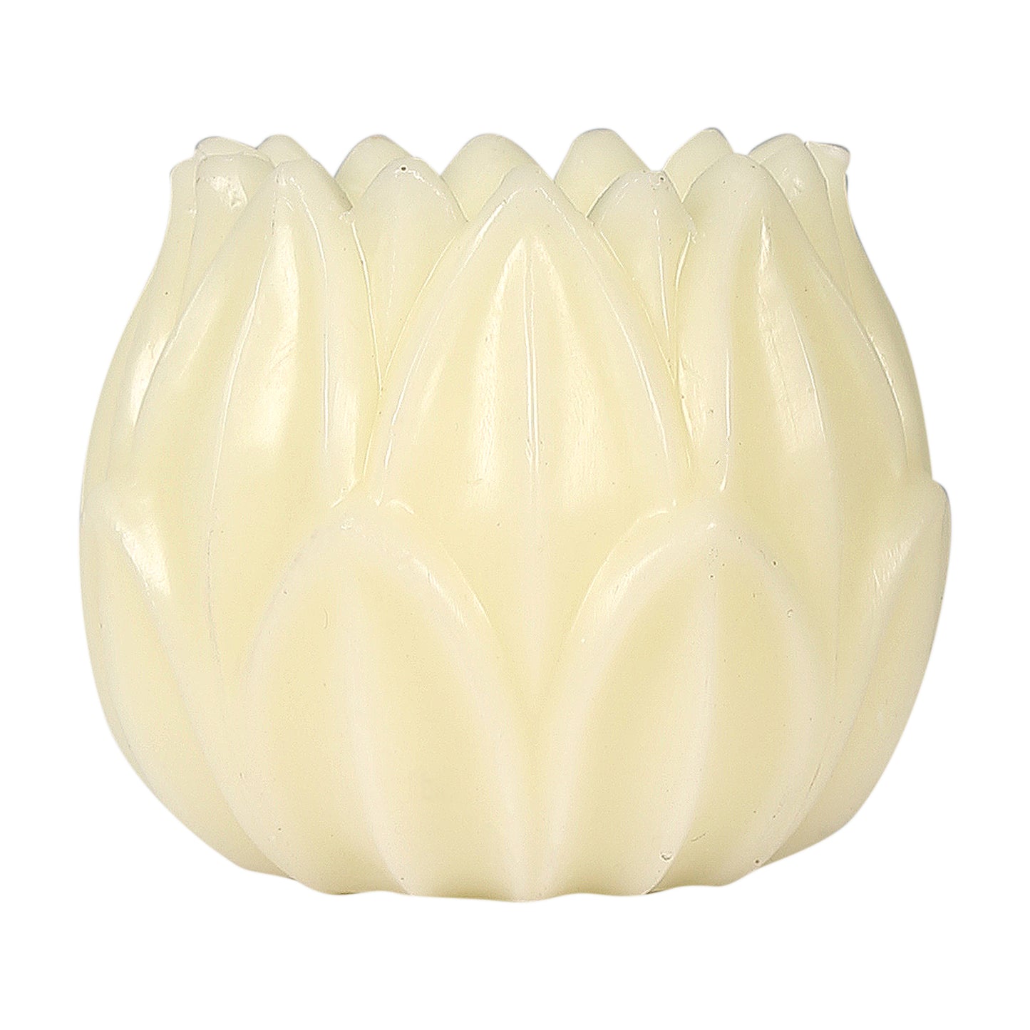 Lotus Candle votive- Large (Ivory White)