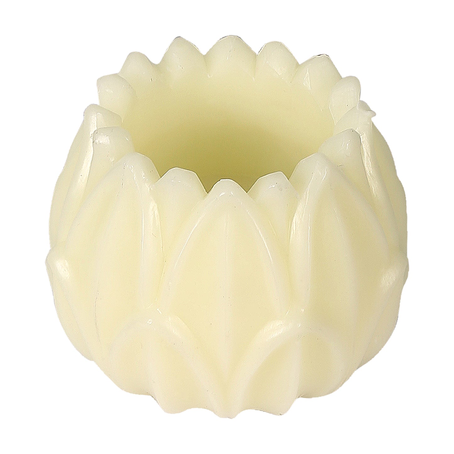 Lotus Candle votive- Large (Ivory White)