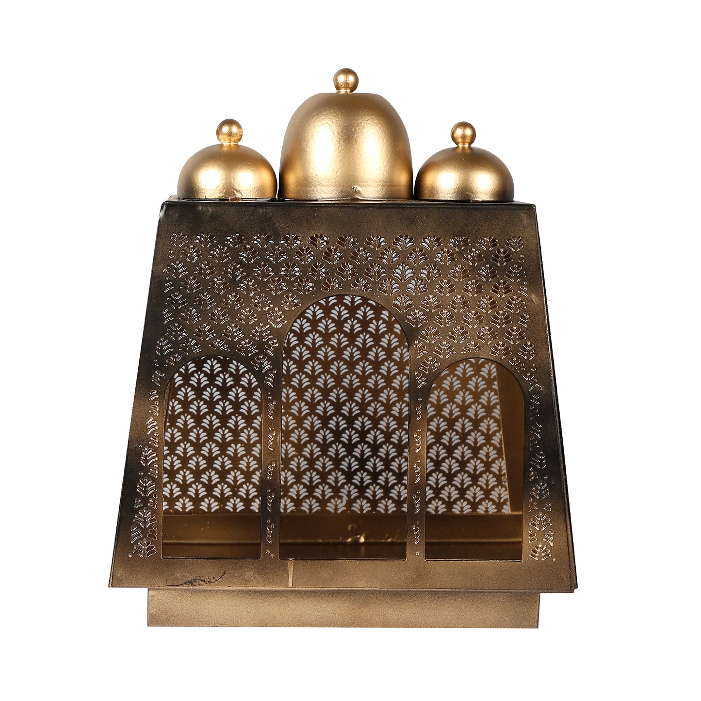 Mysore metal Mandir (Antique Gold)