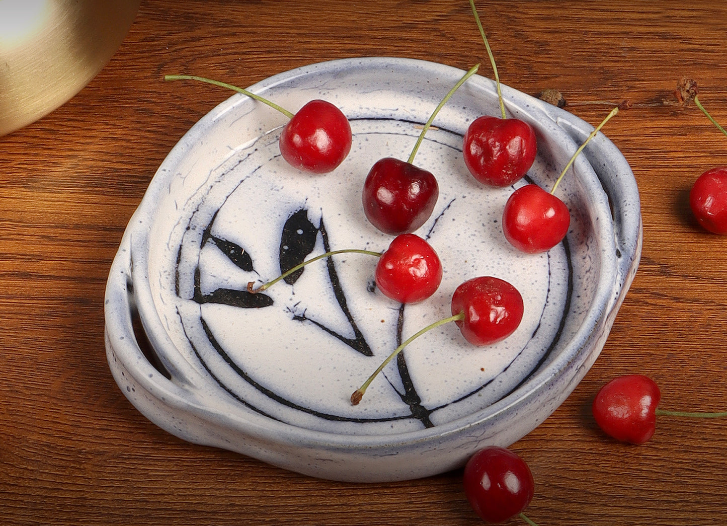 Studio Pottery Cookie Platter (Light Blue)