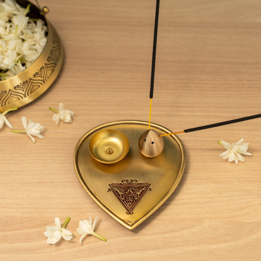 Prayag Brass Incense Gift set