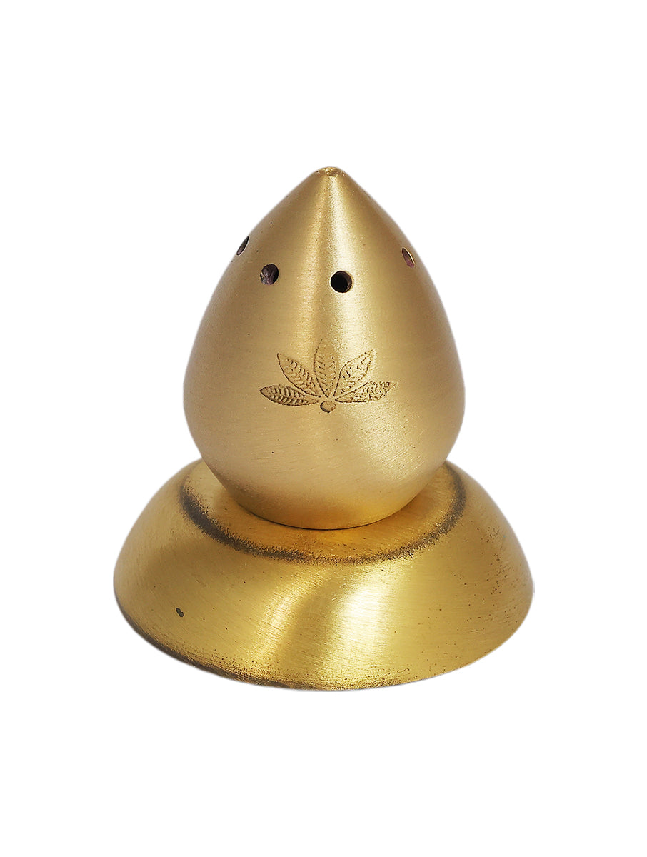 Nakshikathaa Lotus Brass Pooja Thaali Set (Gold & Antique)