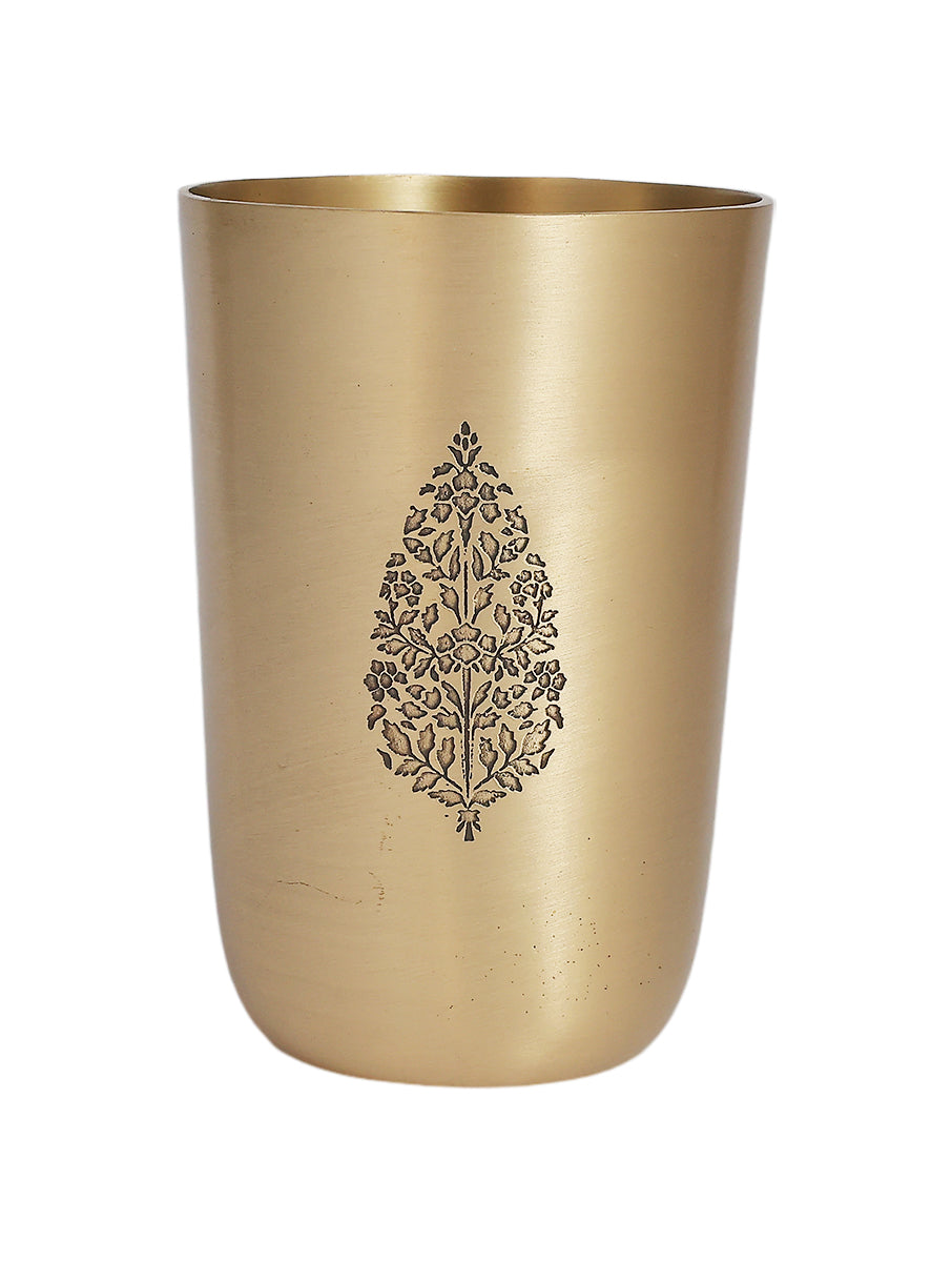 Chinar Kansa Glass - Set of 2 (Gold)