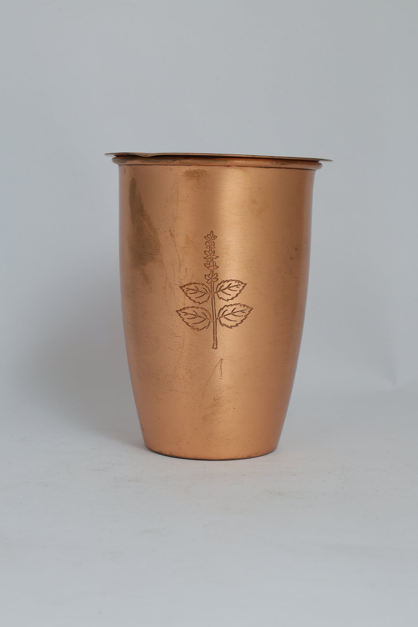 Tulsi Copper large Tumbler with Lid