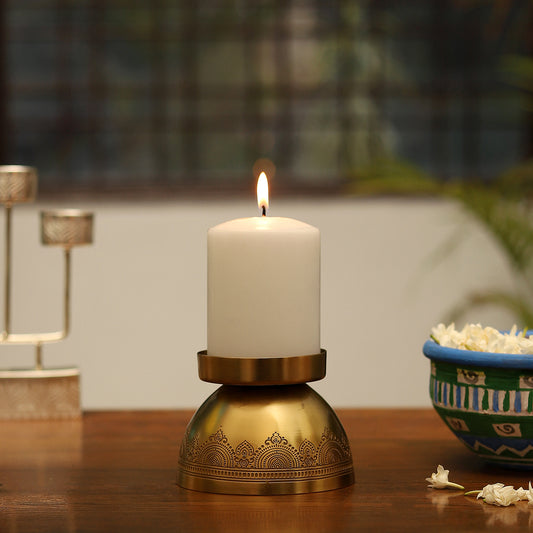 Dohar Gold Plated Candle stand