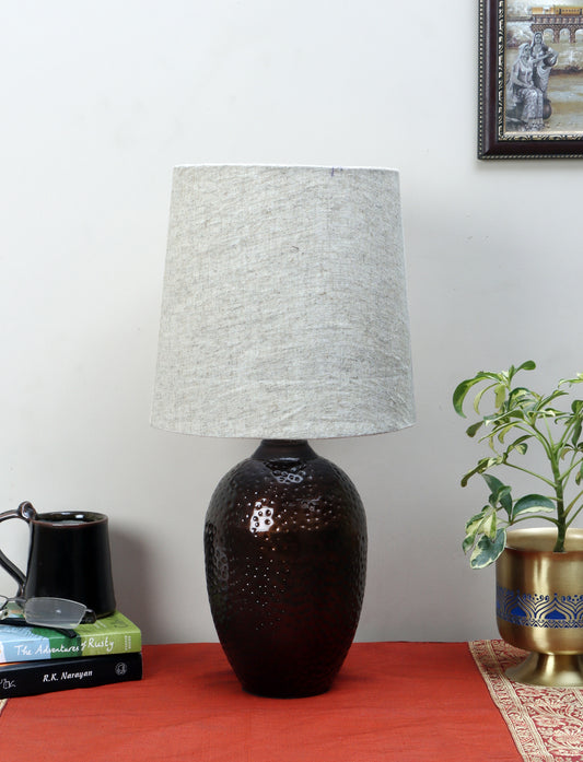 Nalanda Table Lamp with Beige Shade