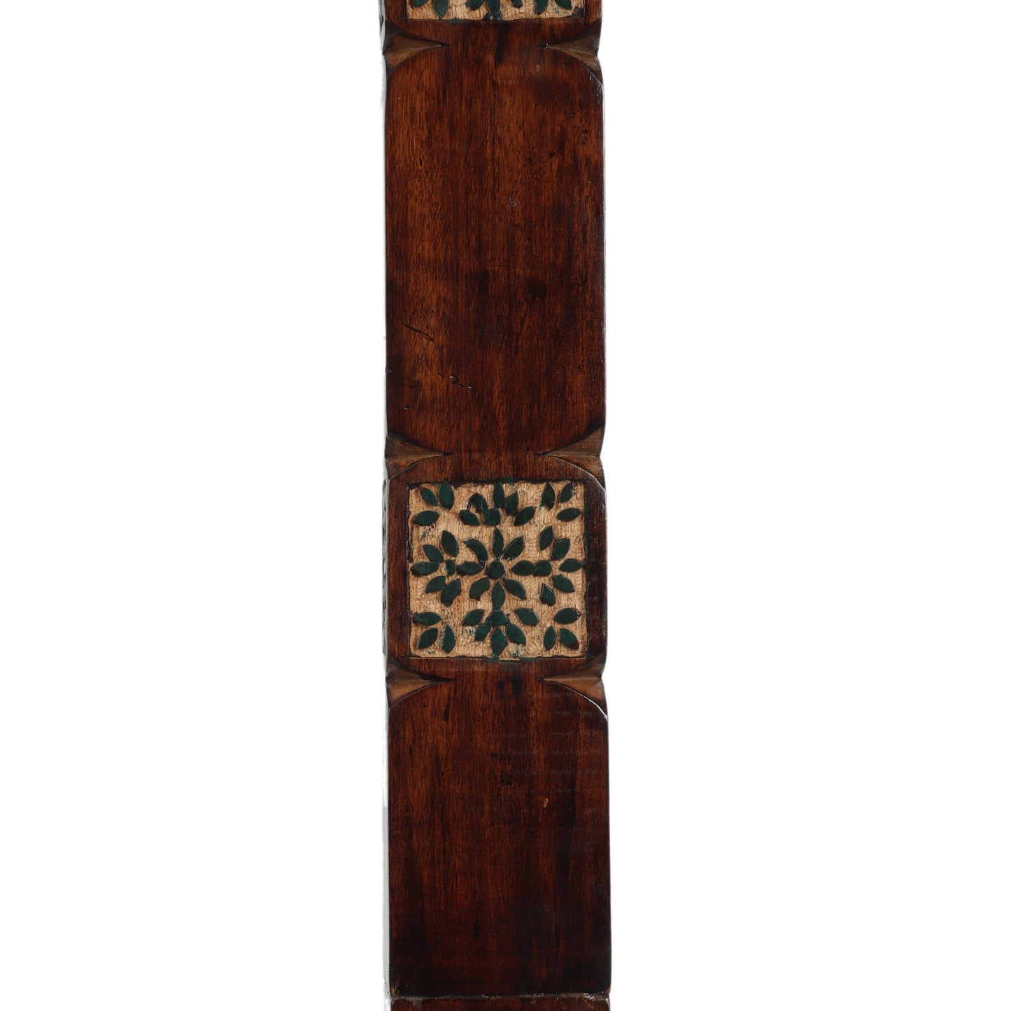 Amogh Brown and Teal Floor Lamp with Teal Shade