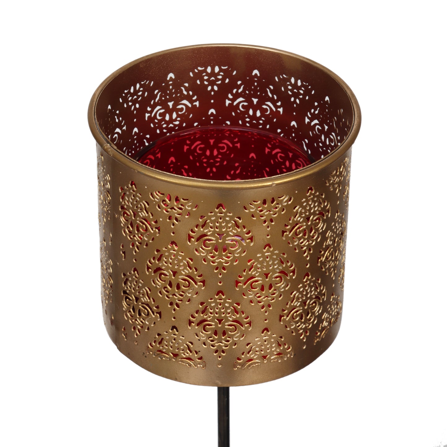 Gandhara Votive with Garden Stick and Red Tea Light holder - Set of 2