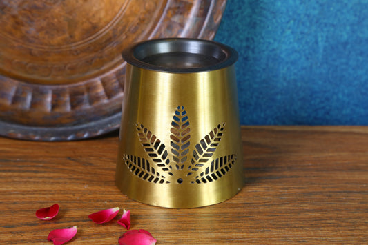 Nakshikathaa Brass Diffuser (Gold & Antique)
